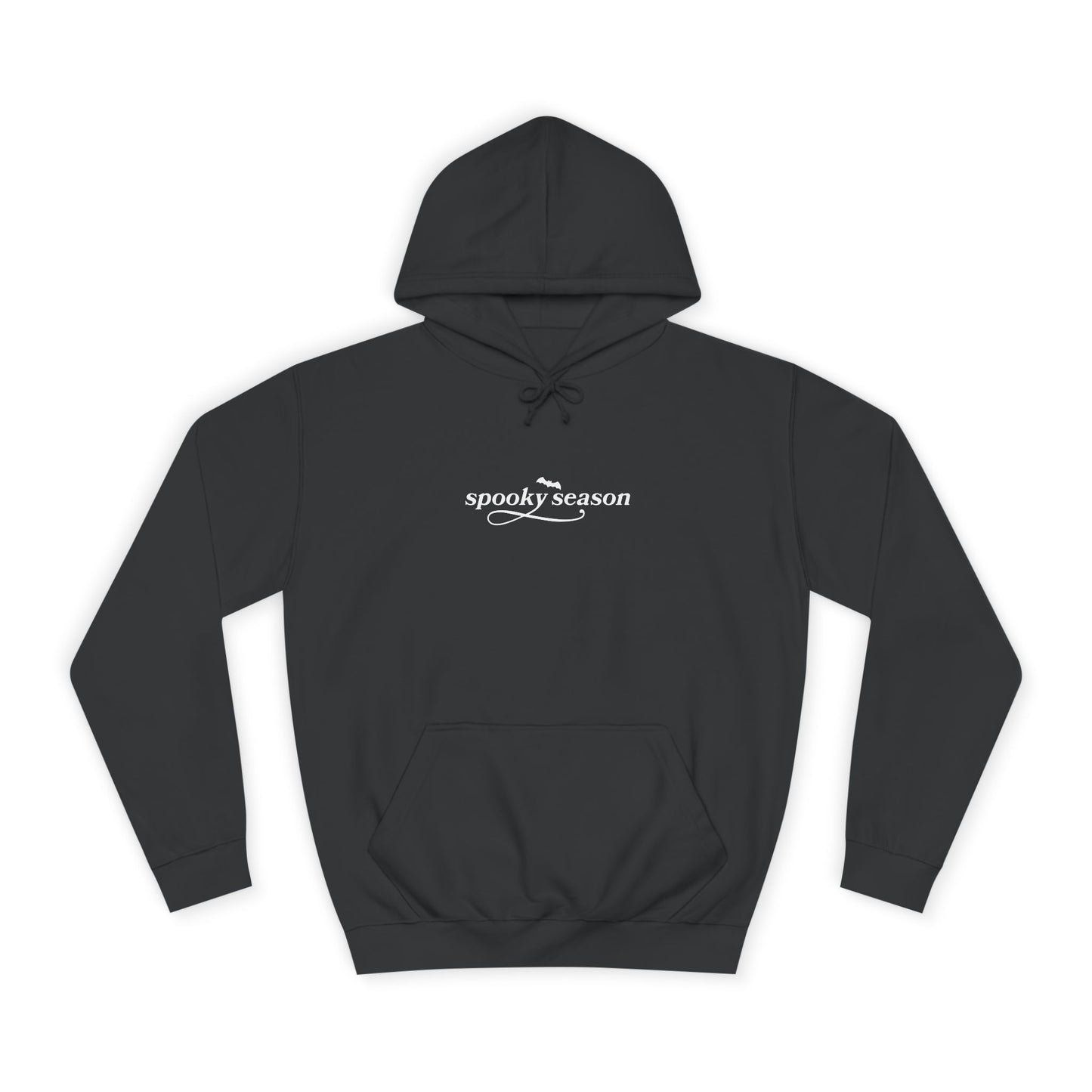 Spooky Season Unisex College Hoodie, Halloween Sweatshirt, Ghost Print Hoodie, Cozy Fall Apparel, Casual College Wear