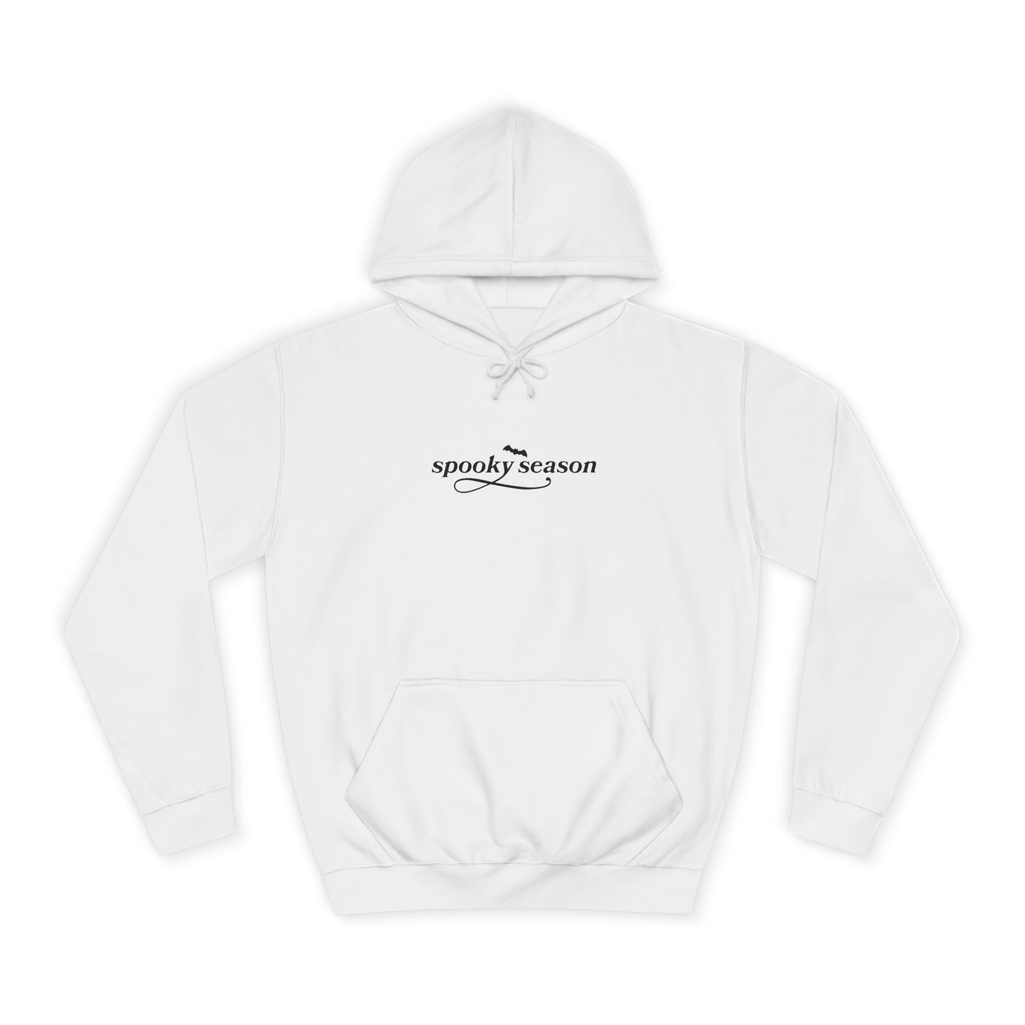 Spooky Season Unisex College Hoodie, Halloween Sweatshirt, Ghost Print Hoodie, Cozy Fall Apparel, Casual College Wear