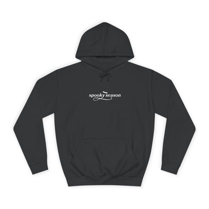 Spooky Season Unisex College Hoodie, Halloween Sweatshirt, Ghost Print Hoodie, Cozy Fall Apparel, Casual College Wear