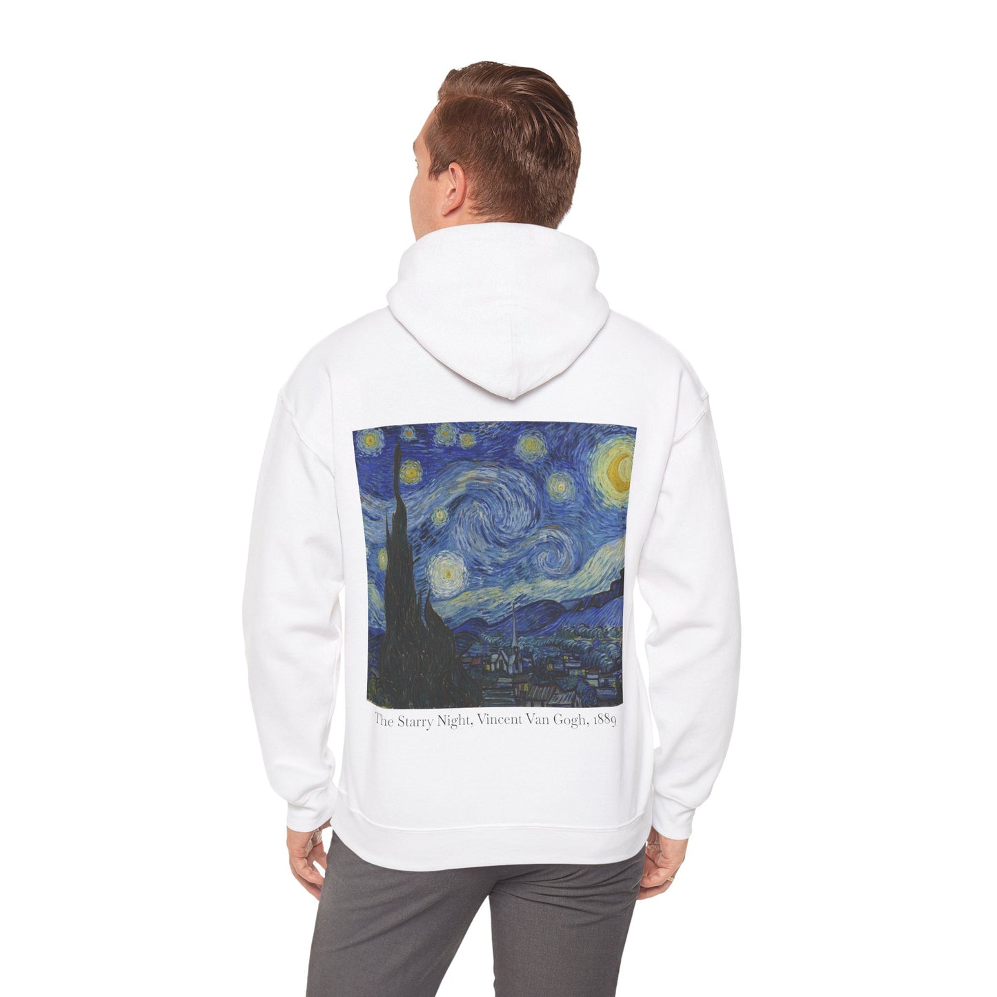 Starry Night Hoodie — Van Gogh Art Print Pullover