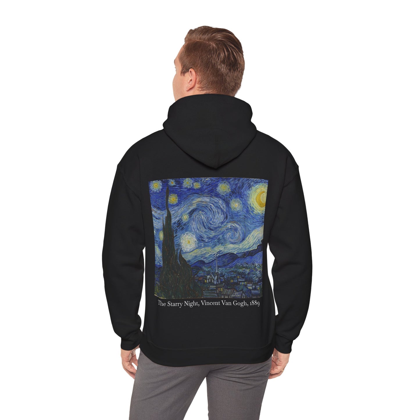 Starry Night Hoodie — Van Gogh Art Print Pullover