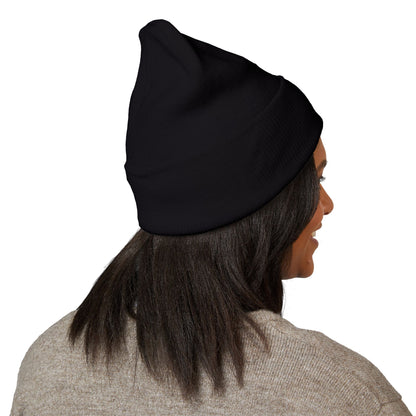Classic Cuffed Beanie - Stylish Winter Hat, Embroidered Beanie, Casual Accessories, Cozy Knit Cap for Outdoors, Gift for Him or Her